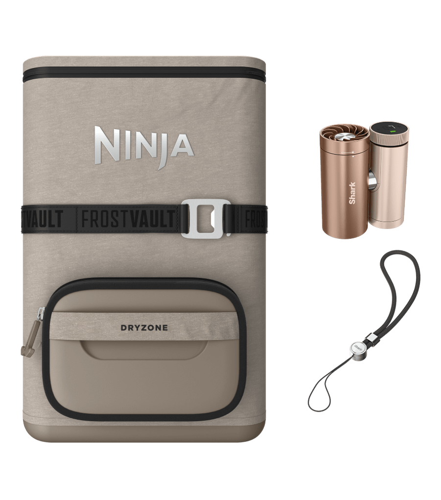 Ninja FrostVault Go + Shark ChillPill Bundle – Stone